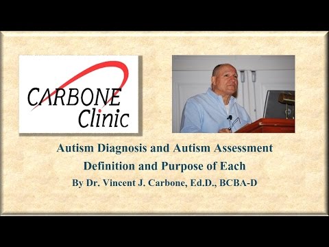 Autism Diagnosis and Autism Assessment | ABA | Dr. Vincent Carbone